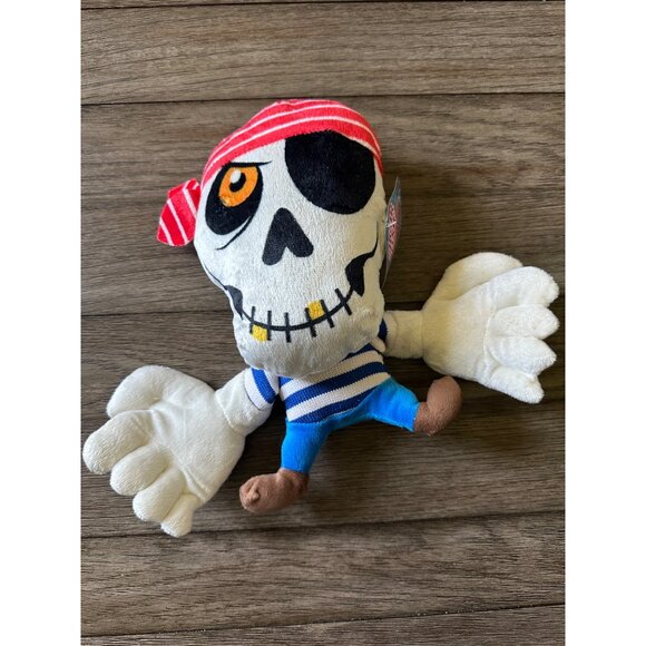 Sugar Loaf  Skeleton Pirate Plush 2016 large hands Kellytoy  Halloween tags - Picture 6 of 6